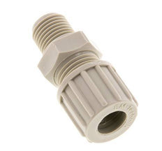 10x8mm & G1/4'' PP Straight Compression Fitting with Male Threads 10 bar