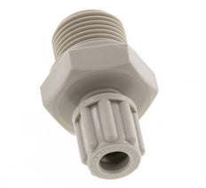 6x4mm & G3/8'' PP Straight Compression Fitting with Male Threads 10 bar