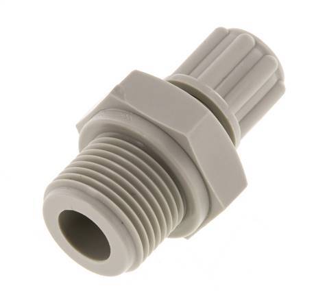6x4mm & G3/8'' PP Straight Compression Fitting with Male Threads 10 bar