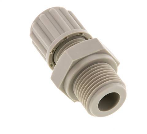8x6mm & G3/8'' PP Straight Compression Fitting with Male Threads 10 bar