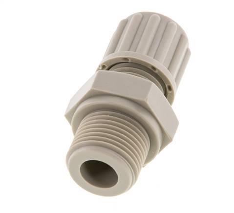 8x6mm & G3/8'' PP Straight Compression Fitting with Male Threads 10 bar