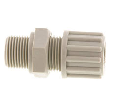 12x10mm & G3/8'' PP Straight Compression Fitting with Male Threads 10 bar