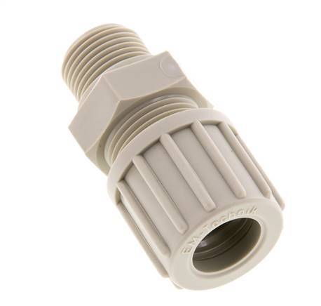 14x12mm & G3/8'' PP Straight Compression Fitting with Male Threads 10 bar
