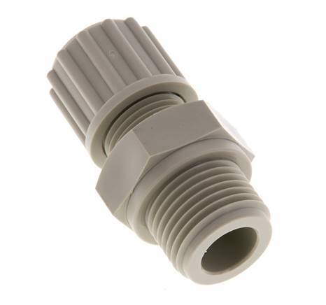 12x9mm & G1/2'' PP Straight Compression Fitting with Male Threads 10 bar