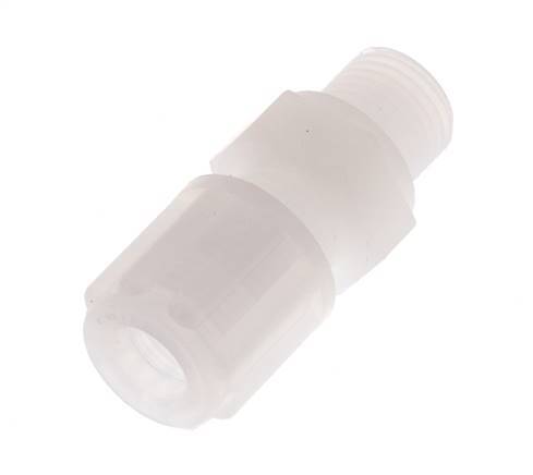 10x8mm & G1/8'' PVDF Straight Compression Fitting with Male Threads 10 bar