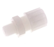 12x10mm & G1/4'' PVDF Straight Compression Fitting with Male Threads 10 bar