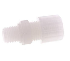12x10mm & G3/8'' PVDF Straight Compression Fitting with Male Threads 10 bar