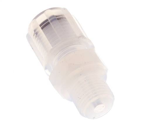 6x4mm & G1/8'' PFA Straight Cutting Fitting with Male Threads 10 bar