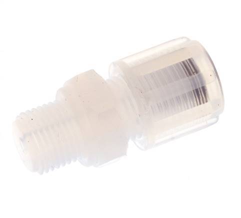 6x4mm & G1/8'' PFA Straight Cutting Fitting with Male Threads 10 bar