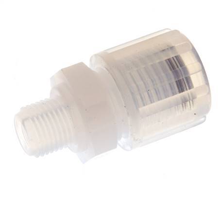8x6mm & G1/8'' PFA Straight Cutting Fitting with Male Threads 10 bar