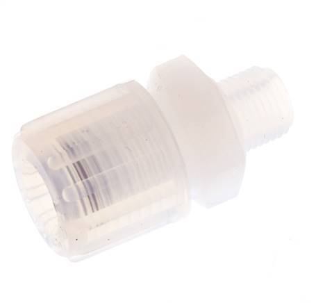 10x8mm & G1/8'' PFA Straight Cutting Fitting with Male Threads 10 bar