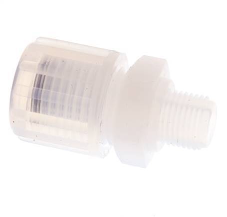 10x8mm & G1/8'' PFA Straight Cutting Fitting with Male Threads 10 bar