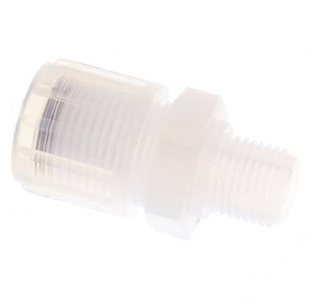 12x10mm & G1/4'' PFA Straight Cutting Fitting with Male Threads 10 bar