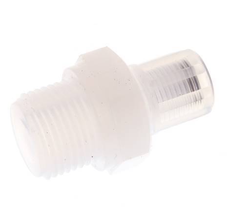 6x4mm & G3/8'' PFA Straight Cutting Fitting with Male Threads 10 bar