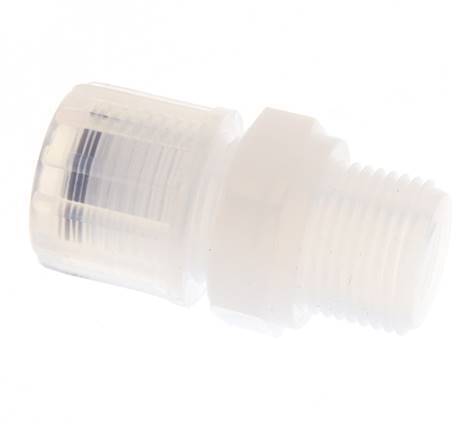 10x8mm & G3/8'' PFA Straight Cutting Fitting with Male Threads 10 bar