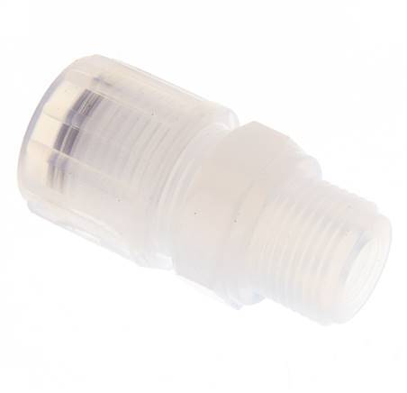 12x10mm & G3/8'' PFA Straight Cutting Fitting with Male Threads 10 bar