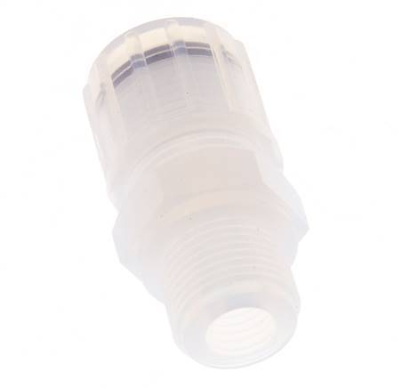 12x10mm & G3/8'' PFA Straight Cutting Fitting with Male Threads 10 bar