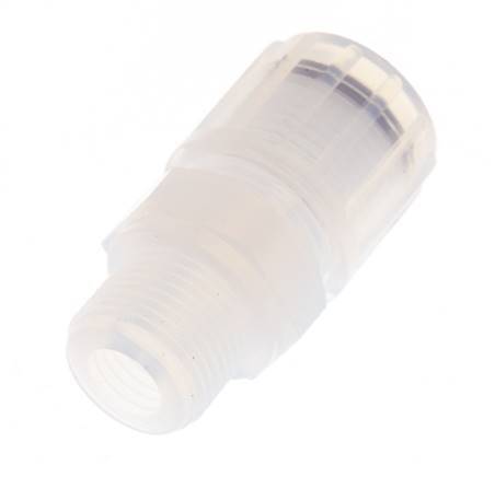 12x10mm & G3/8'' PFA Straight Cutting Fitting with Male Threads 10 bar