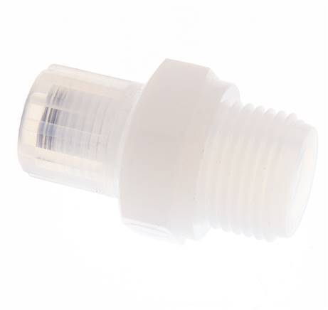 8x6mm & G1/2'' PFA Straight Cutting Fitting with Male Threads 10 bar
