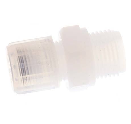 12x9mm & G1/2'' PFA Straight Cutting Fitting with Male Threads 10 bar