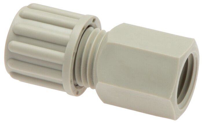 8x6mm & G1/4'' PA Straight Compression Fitting with Female Threads 10 bar [2 Pieces]