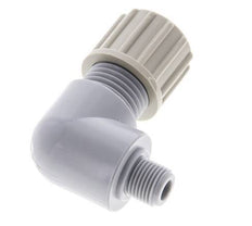 10x8mm & G1/8'' PA Elbow Compression Fitting with Male Threads 10 bar [2 Pieces]
