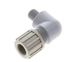 14x12mm & G1/2'' PVDF Elbow Compression Fitting with Male Threads 10 bar