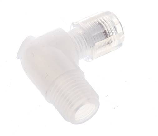 6x4mm & G1/4'' PFA Elbow Cutting Fitting with Male Threads 10 bar