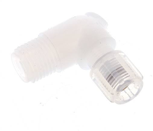 6x4mm & G1/4'' PFA Elbow Cutting Fitting with Male Threads 10 bar