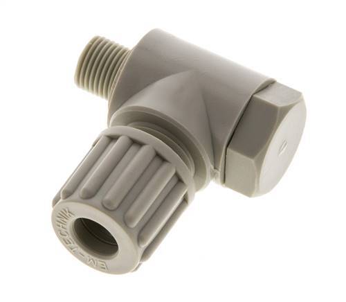 8x6mm & G1/8'' PP Elbow Compression Fitting with Male Threads with Banjo Bolt 10 bar