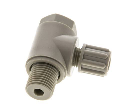 6x4mm & G1/4'' PP Elbow Compression Fitting with Male Threads with Banjo Bolt 10 bar
