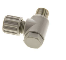 8x6mm & G1/4'' PP Elbow Compression Fitting with Male Threads with Banjo Bolt 10 bar