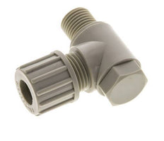 10x8mm & G1/4'' PP Elbow Compression Fitting with Male Threads with Banjo Bolt 10 bar