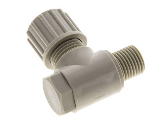 10x8mm & G1/4'' PP Elbow Compression Fitting with Male Threads with Banjo Bolt 10 bar