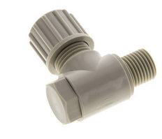 10x8mm & G1/4'' PP Elbow Compression Fitting with Male Threads with Banjo Bolt 10 bar