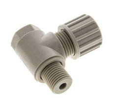 10x8mm & G1/4'' PP Elbow Compression Fitting with Male Threads with Banjo Bolt 10 bar