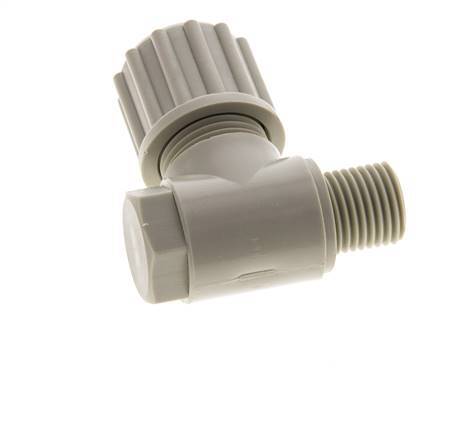 12x10mm & G1/4'' PP Elbow Compression Fitting with Male Threads with Banjo Bolt 10 bar