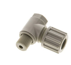 12x10mm & G1/4'' PP Elbow Compression Fitting with Male Threads with Banjo Bolt 10 bar