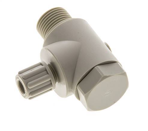 6x4mm & G3/8'' PP Elbow Compression Fitting with Male Threads with Banjo Bolt 10 bar