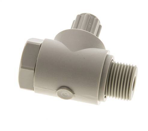 6x4mm & G3/8'' PP Elbow Compression Fitting with Male Threads with Banjo Bolt 10 bar