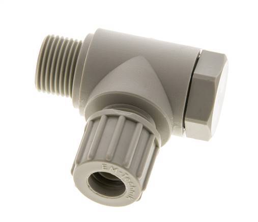 10x8mm & G3/8'' PP Elbow Compression Fitting with Male Threads with Banjo Bolt 10 bar