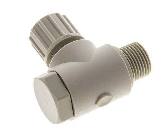 10x8mm & G3/8'' PP Elbow Compression Fitting with Male Threads with Banjo Bolt 10 bar