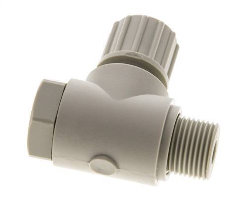 10x8mm & G3/8'' PP Elbow Compression Fitting with Male Threads with Banjo Bolt 10 bar