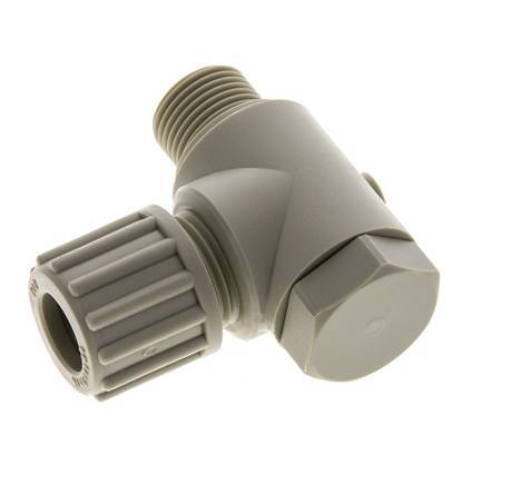 12x10mm & G3/8'' PP Elbow Compression Fitting with Male Threads with Banjo Bolt 10 bar