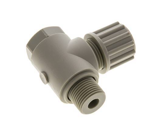 12x10mm & G3/8'' PP Elbow Compression Fitting with Male Threads with Banjo Bolt 10 bar