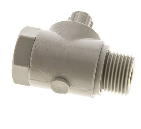 6x4mm & G1/2'' PP Elbow Compression Fitting with Male Threads with Banjo Bolt 10 bar