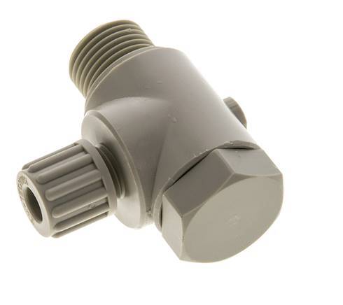 8x6mm & G1/2'' PP Elbow Compression Fitting with Male Threads with Banjo Bolt 10 bar