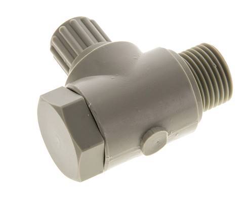 8x6mm & G1/2'' PP Elbow Compression Fitting with Male Threads with Banjo Bolt 10 bar