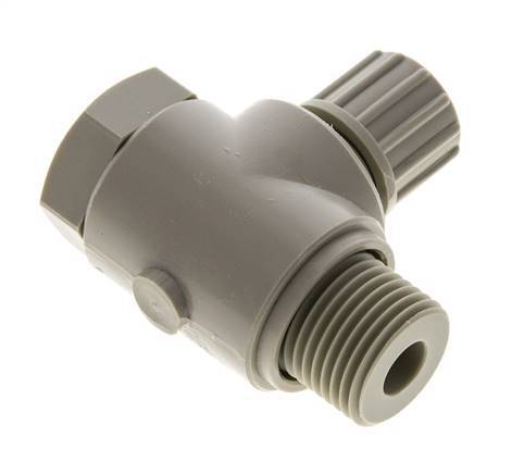 10x8mm & G1/2'' PP Elbow Compression Fitting with Male Threads with Banjo Bolt 10 bar
