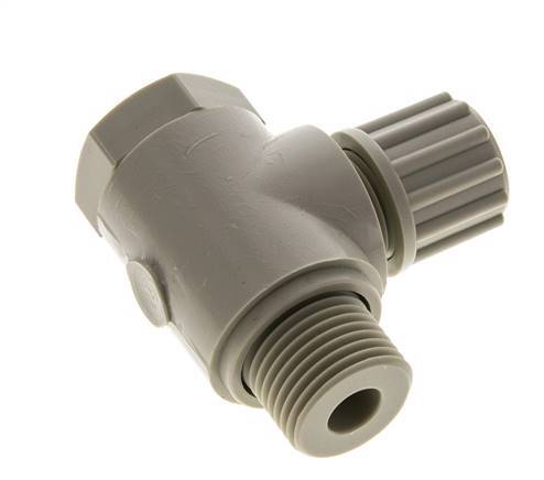 12x10mm & G1/2'' PP Elbow Compression Fitting with Male Threads with Banjo Bolt 10 bar